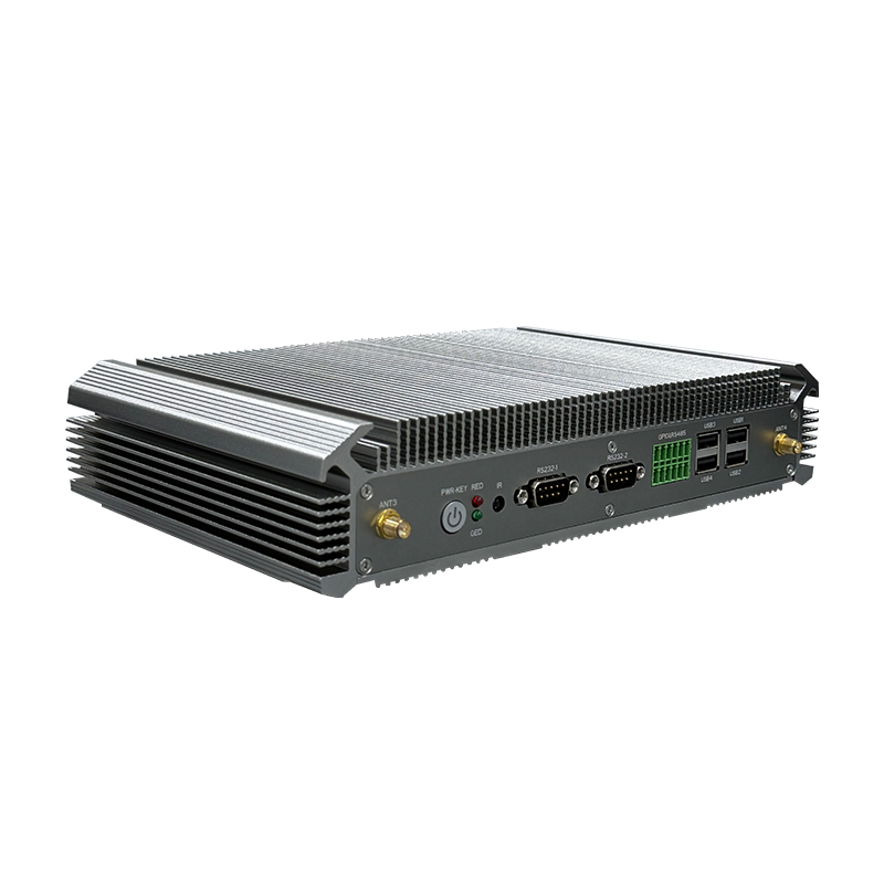 控顯A8嵌入式安卓工控主機左側(cè)面視圖