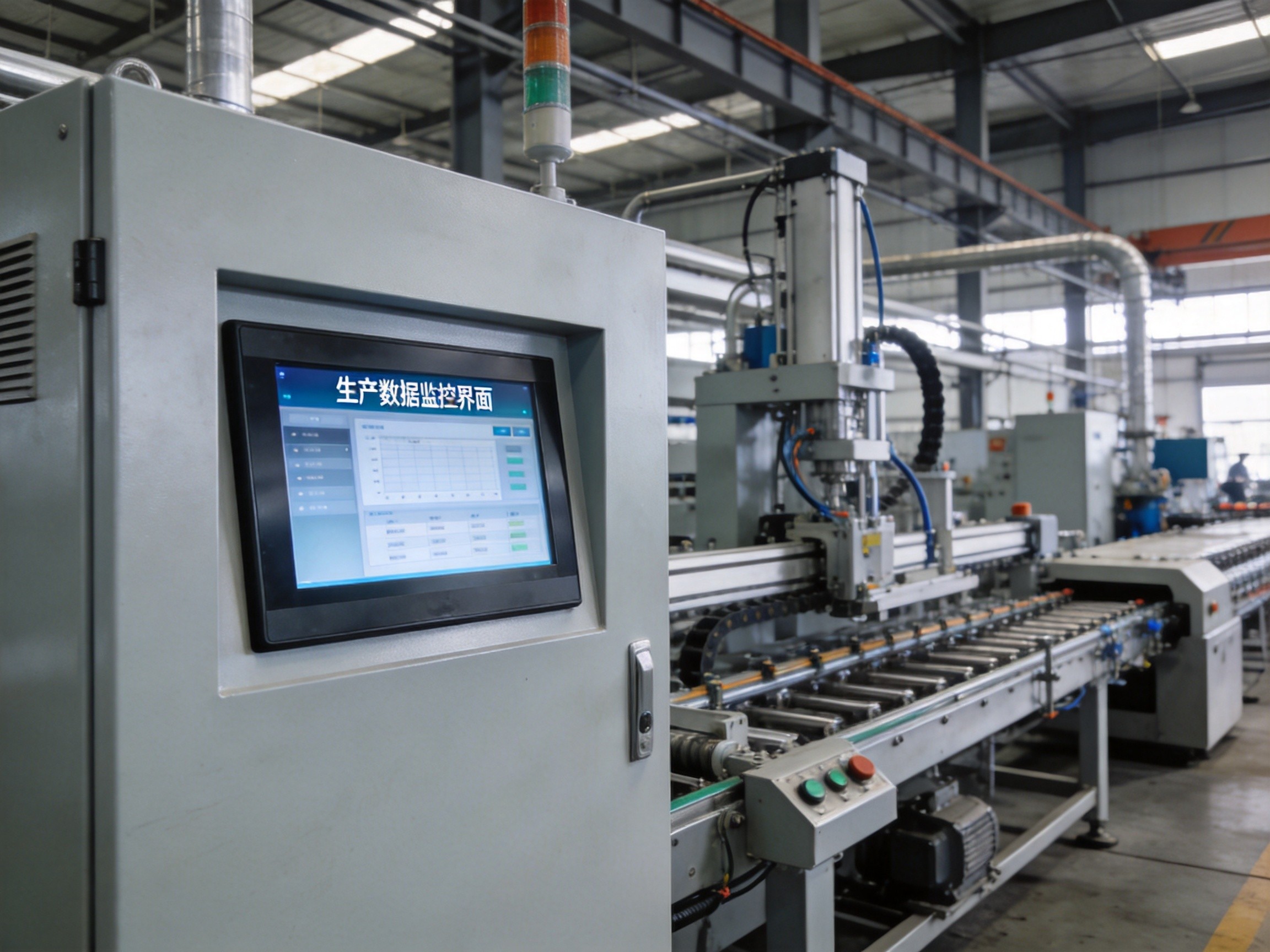 工业触摸一体机嵌入式安装在机柜面板