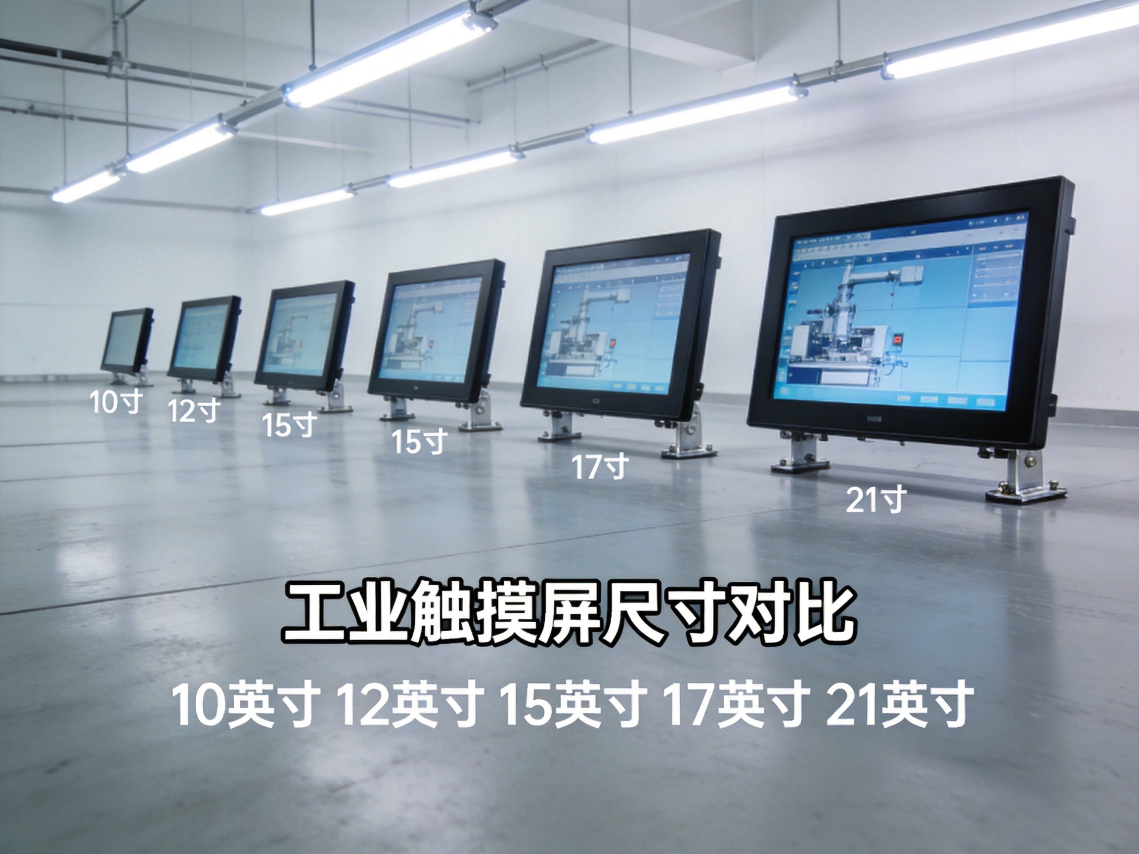 工业触控终端不同尺寸对比