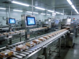 食品加工高压冲洗标准升级，工业触摸屏防水防油设计筑牢卫生防线
