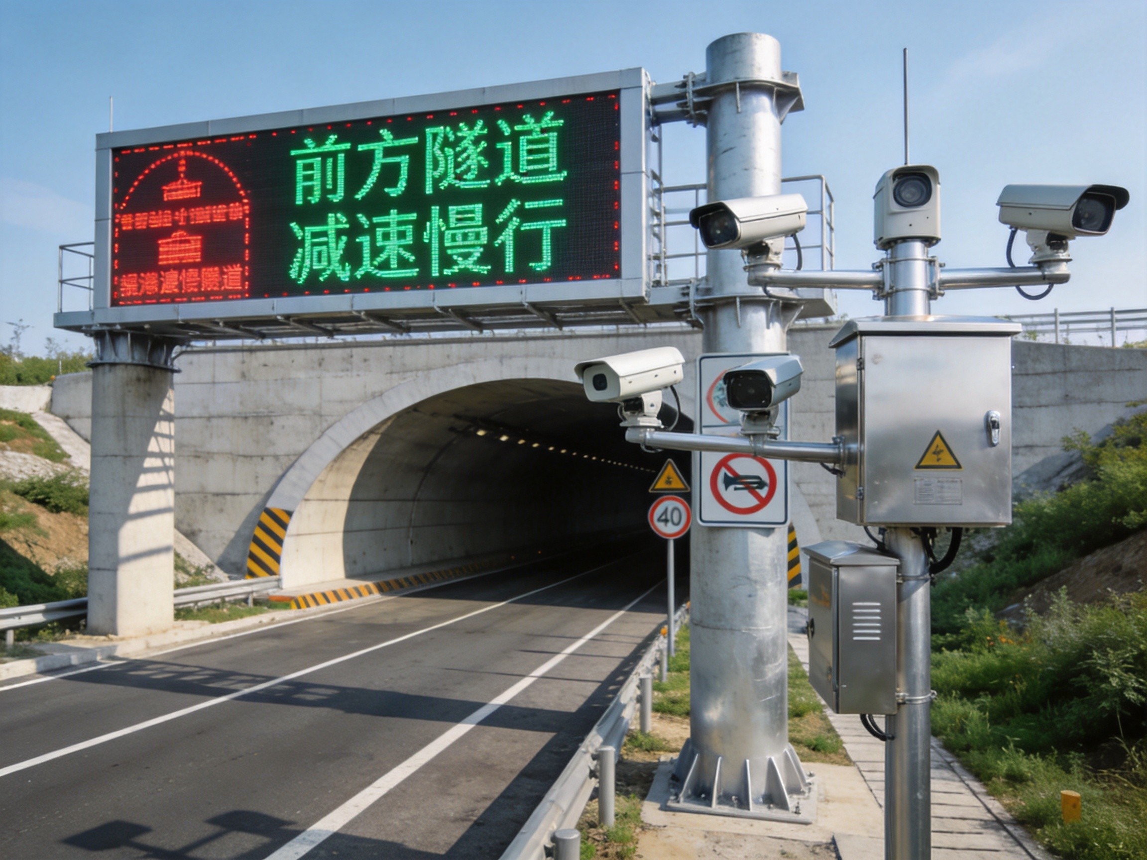 隧道入口监控诱导系统 隧道入口监控诱导系统
