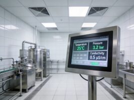 GMP制药洁净车间设备升级实践 工业触摸屏适配纯化水系统就地操作与记录