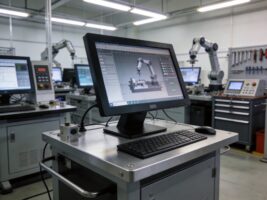 高职校实训基地数字化建设 工控触摸一体机承载智能制造实训台数据交互