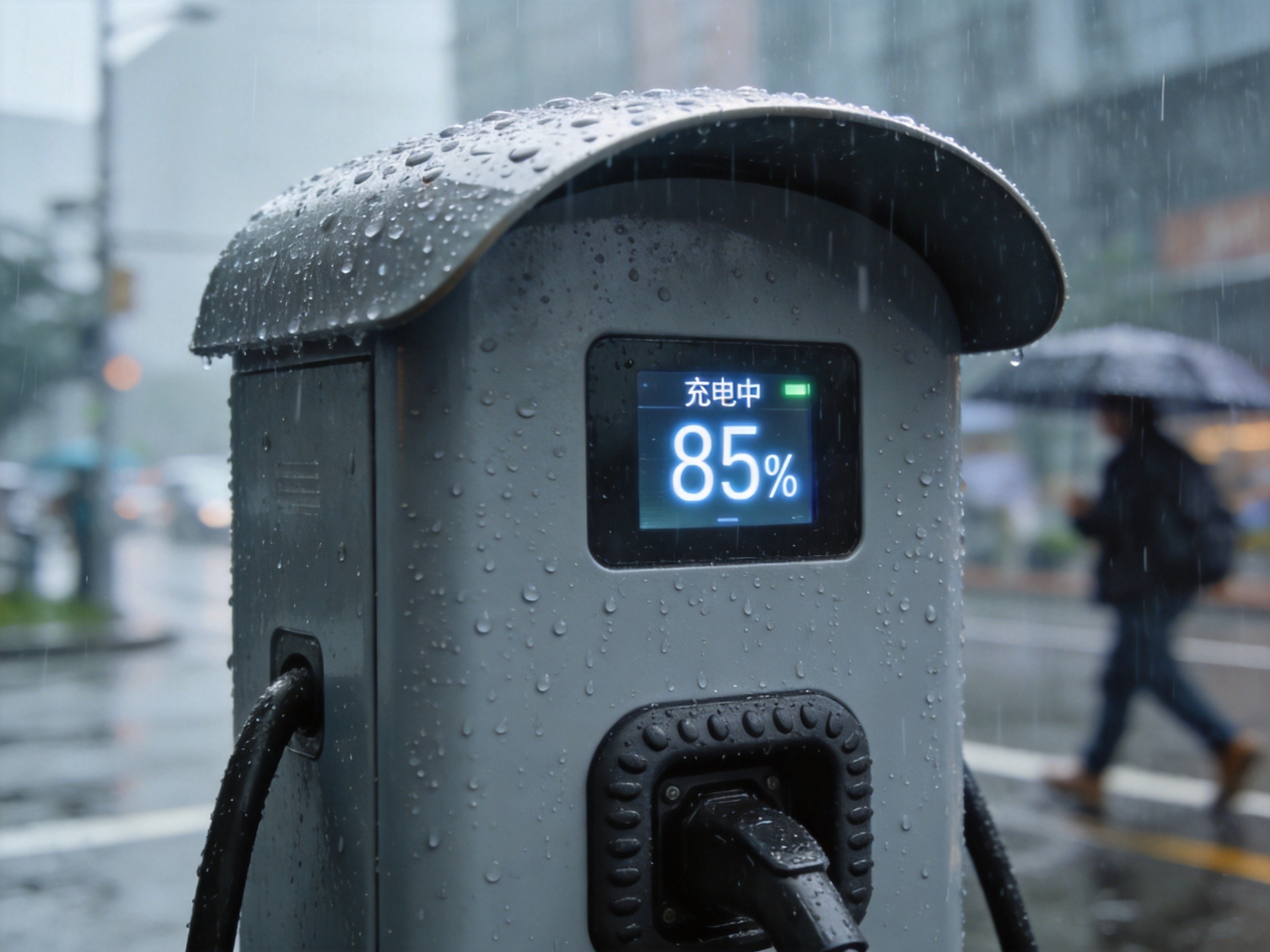 户外充电桩雨天