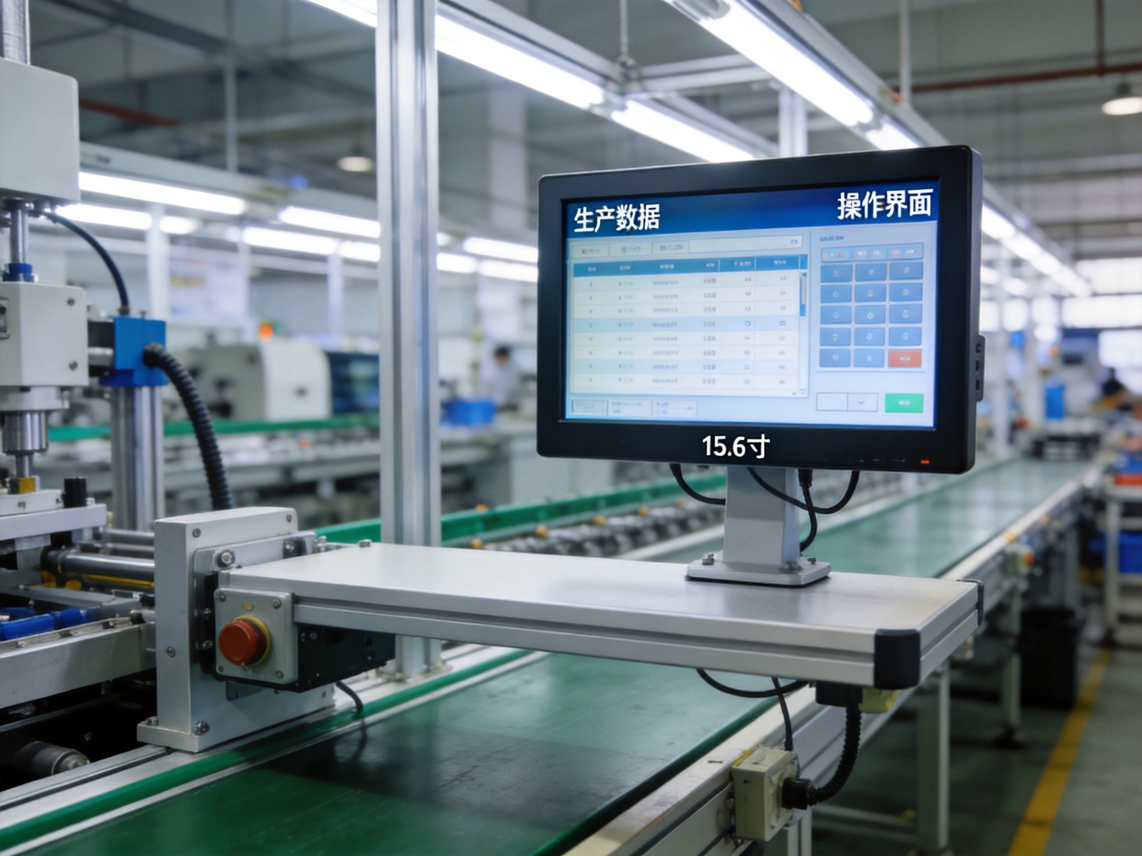 工业显示器的嵌入式与壁挂式安装对比 工业显示器多种安装方式示意图
