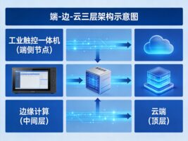 工业智能体从概念到产线，工业触控一体机在“端-边-云”架构中的最后一公里