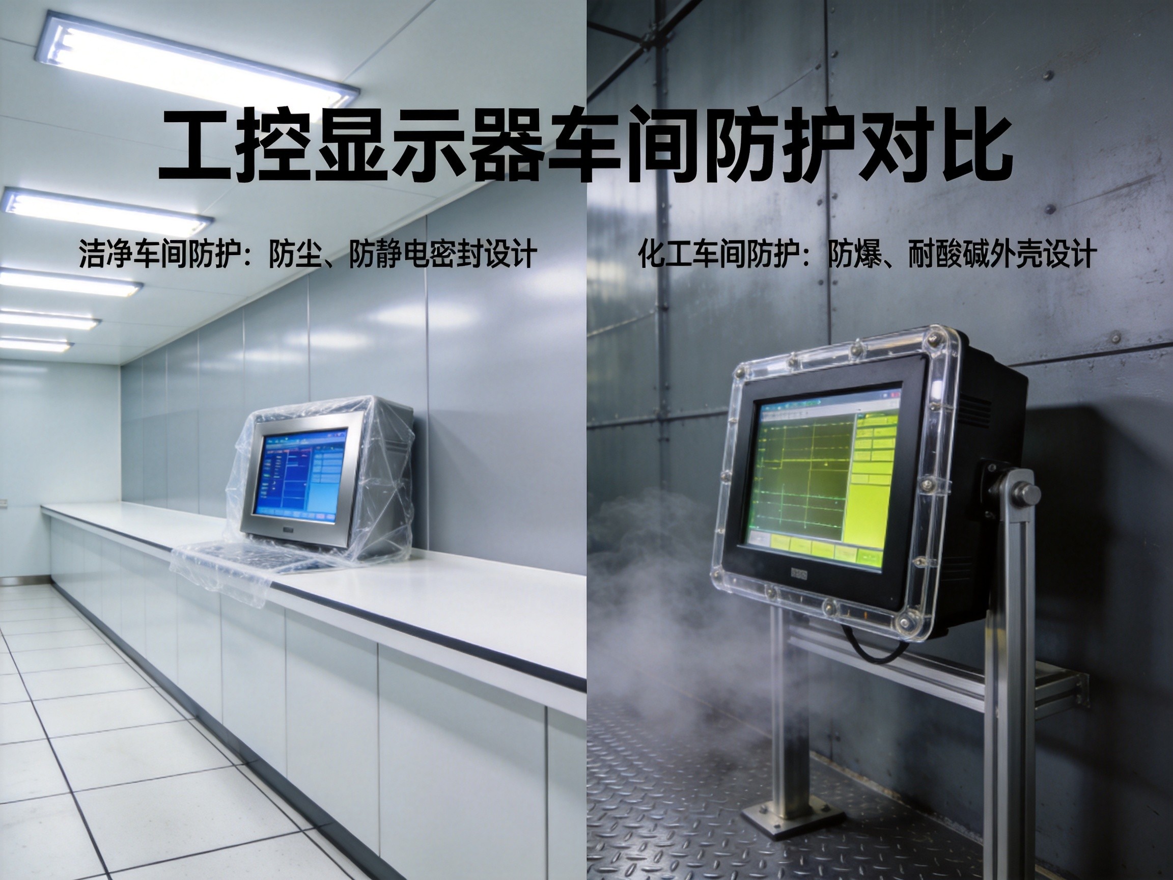 工业触控显示器防护策略差异化 工业触控显示器多场景防护差异化设计