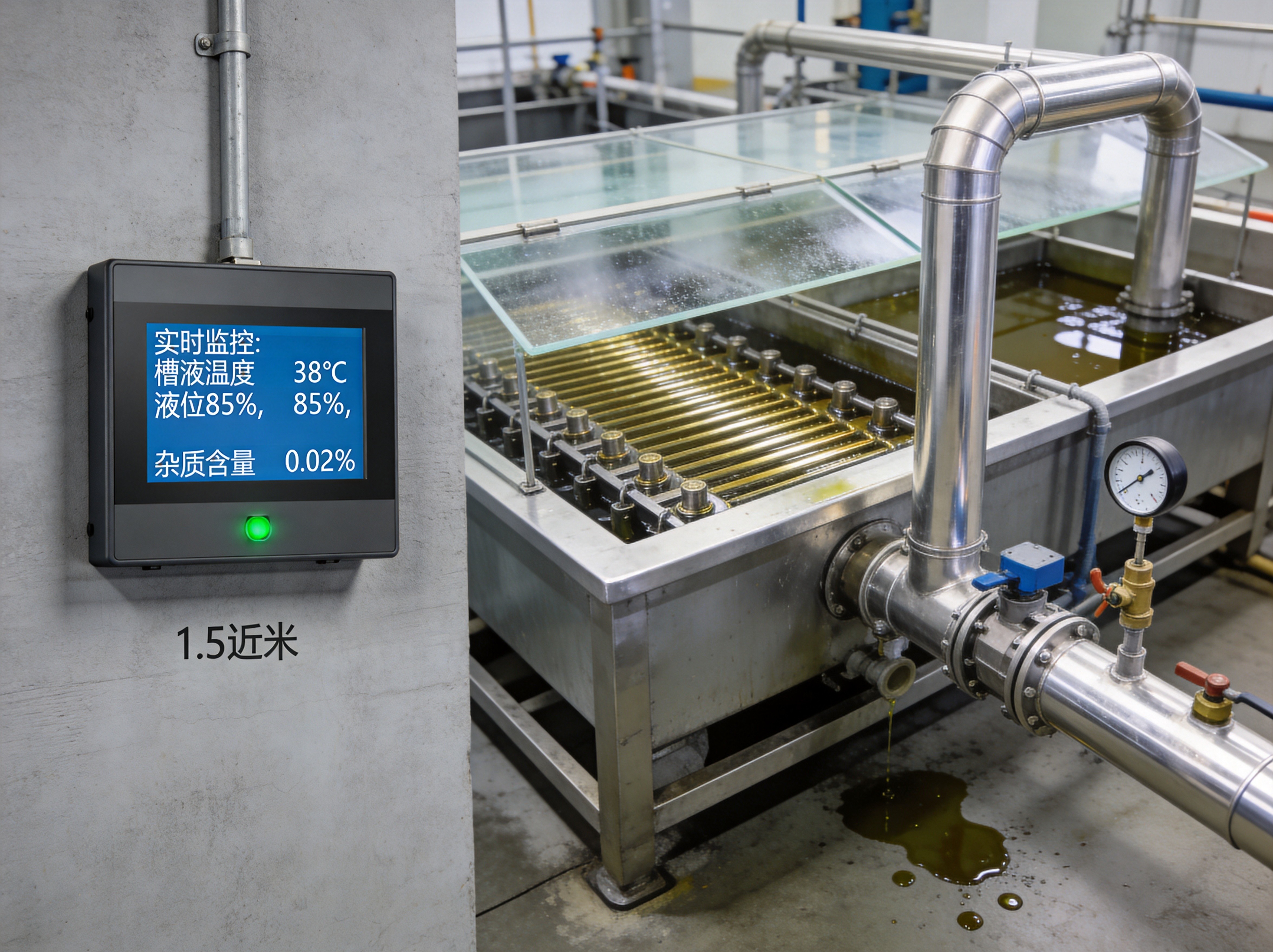 电镀车间工业触控显示器抗腐蚀应用