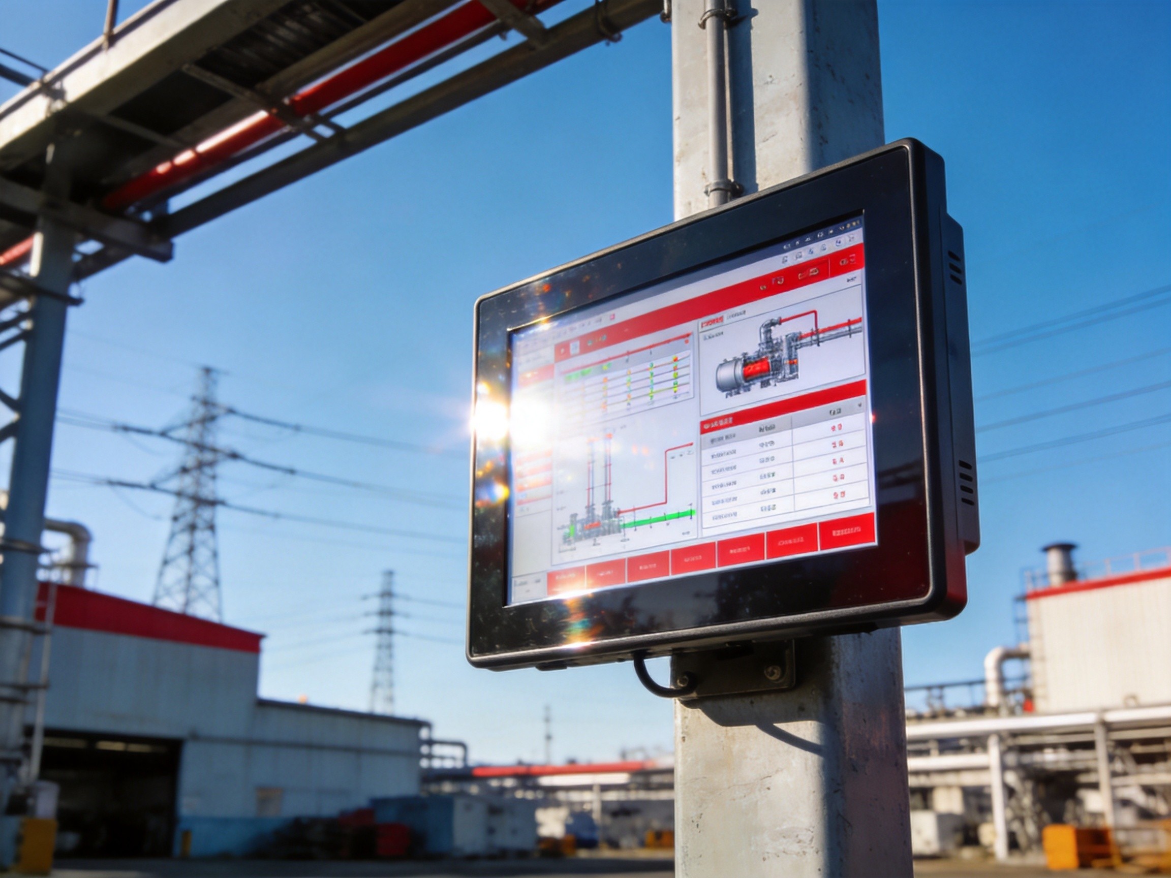 户外显示终端 户外高亮显示终端在光伏场站部署