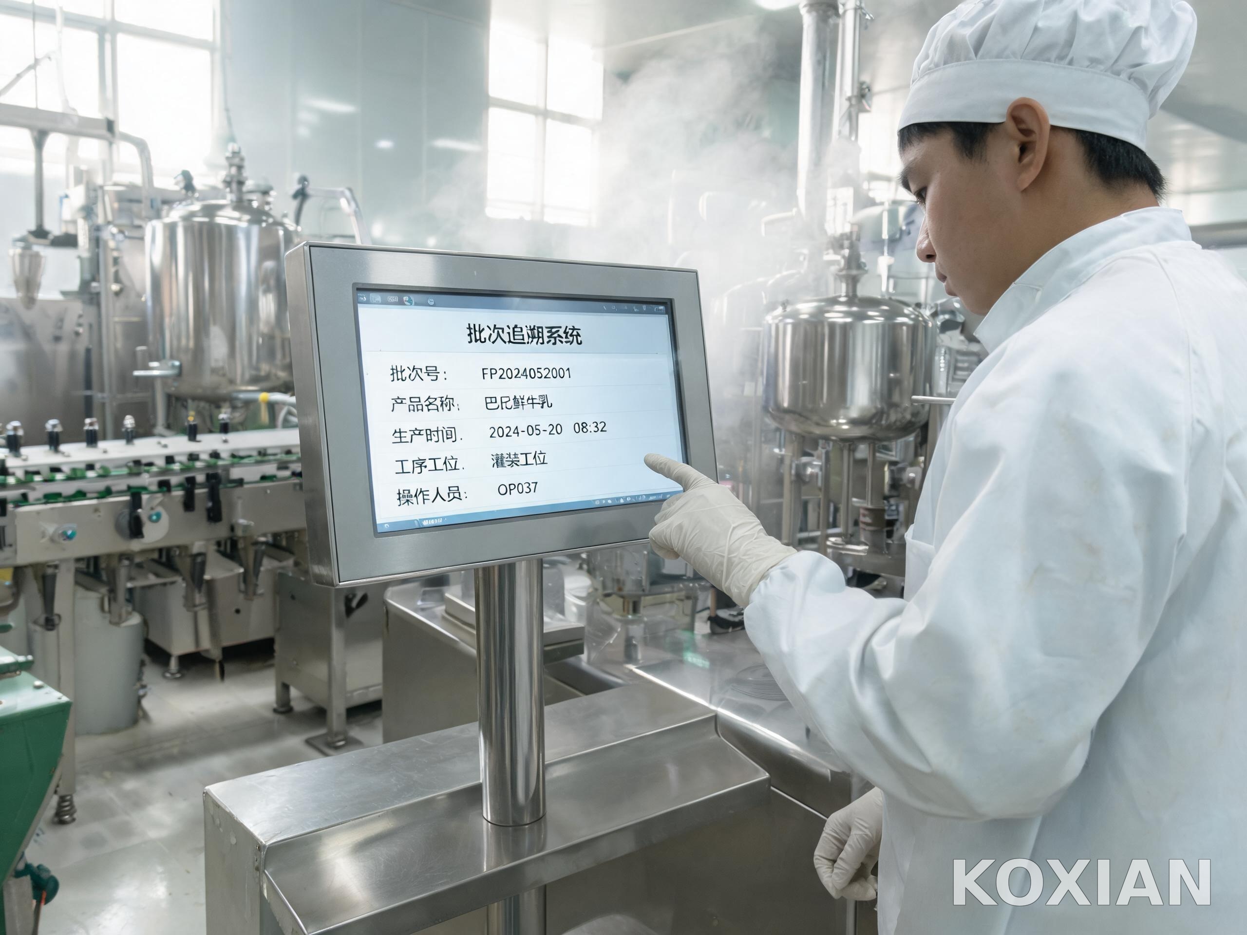 食品车间的冲洗与触控需求 工业级触控一体机在食品加工车间的湿手手套触控场景