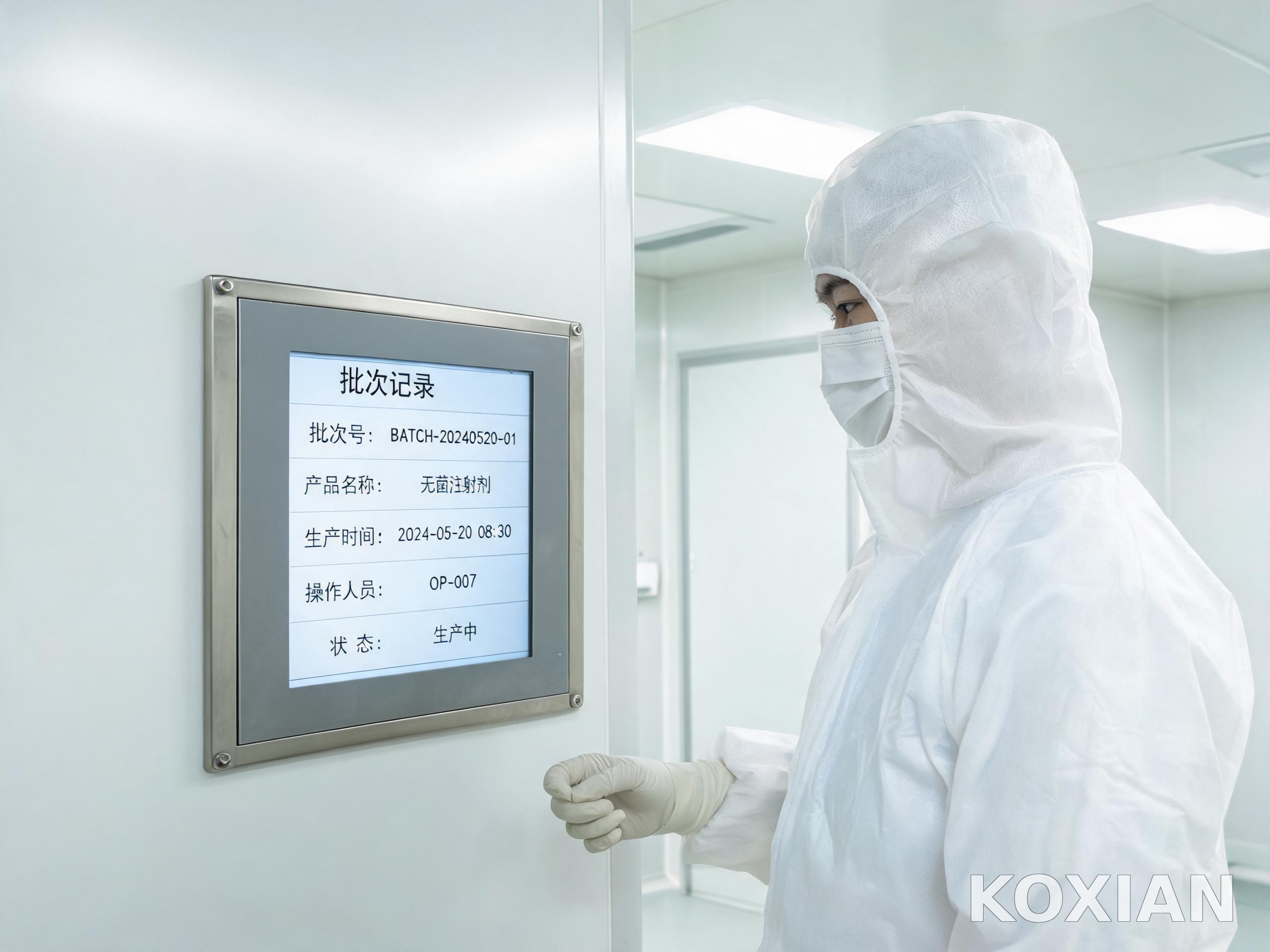 洁净车间的材质要求 工业级平板电脑在医药洁净车间的不锈钢嵌入安装
