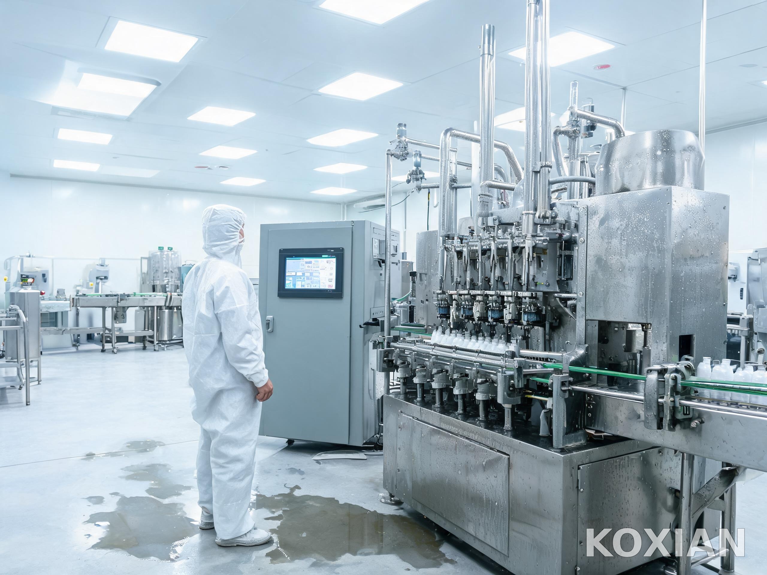 湿区工位对密封与材质的要求前置 食品饮料灌装车间控制柜嵌入式工业触摸屏定制终端