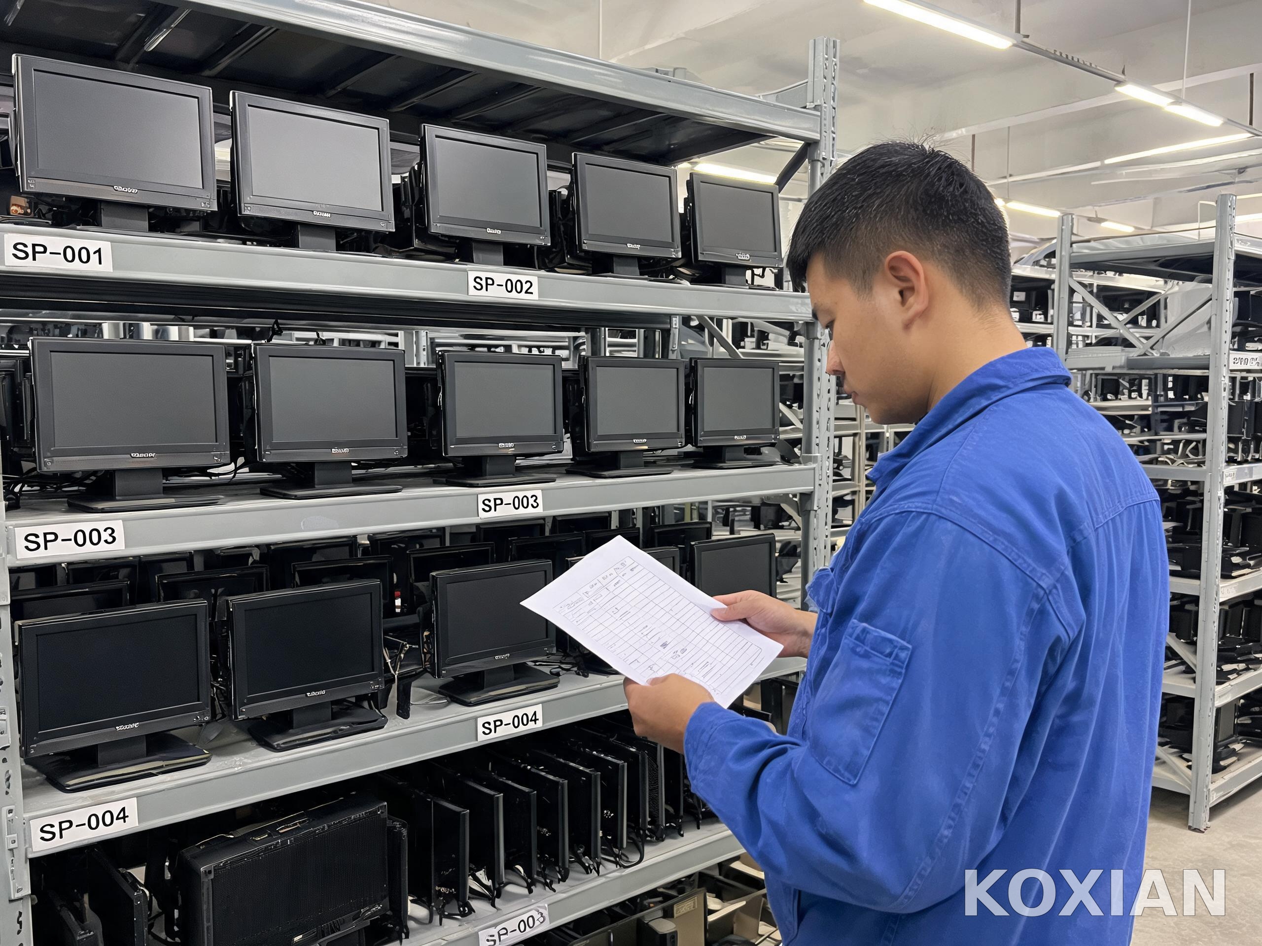 运维仓库中同型号工业终端整机备件的台账核对 运维仓库中同型号工业终端整机备件的台账核对