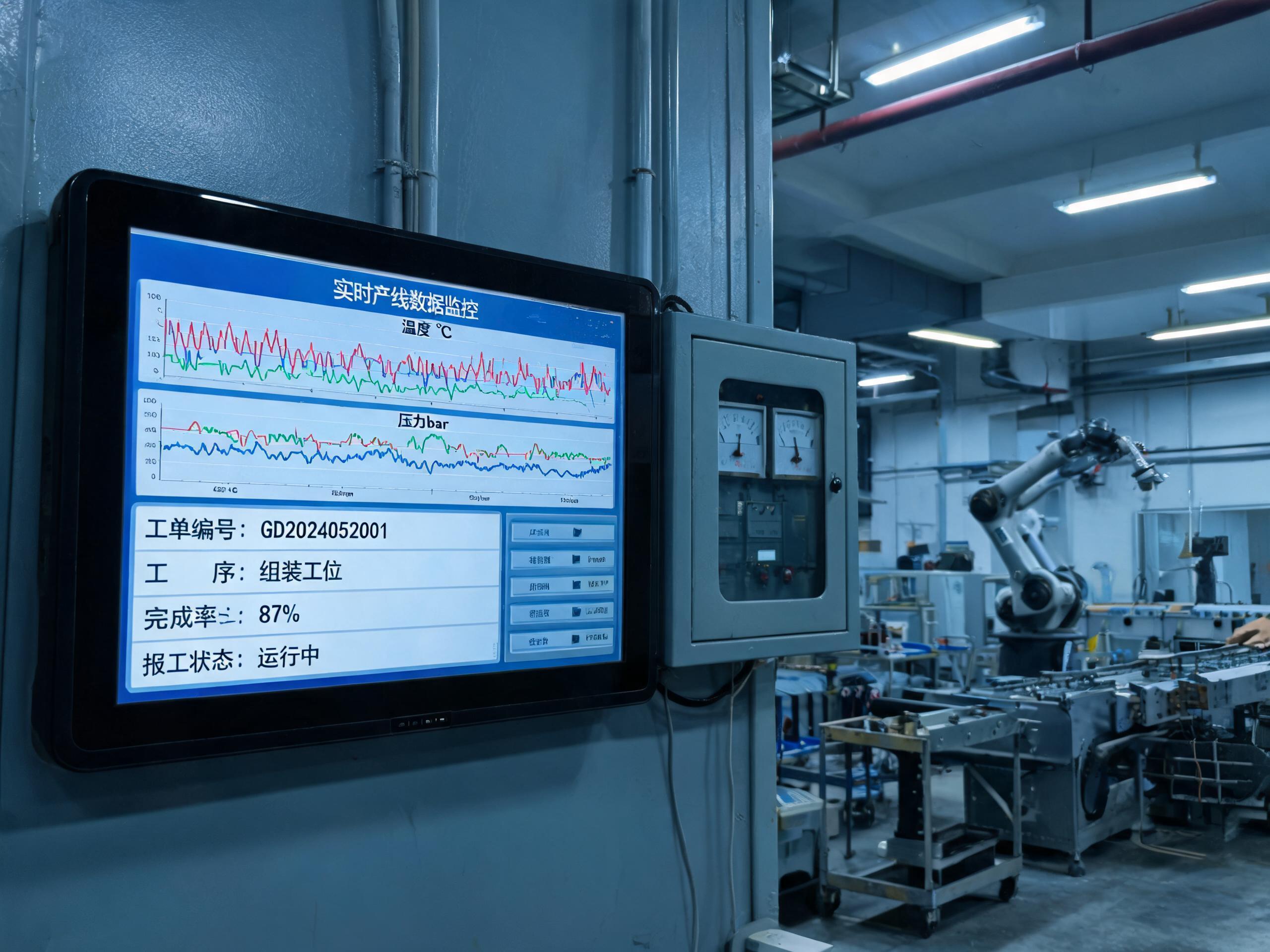 持续采集意味着存储介质全天候承压,写入强度须计入选型口径 壁挂式工业一体电脑在自动化产线工位持续采集数据的运行现场