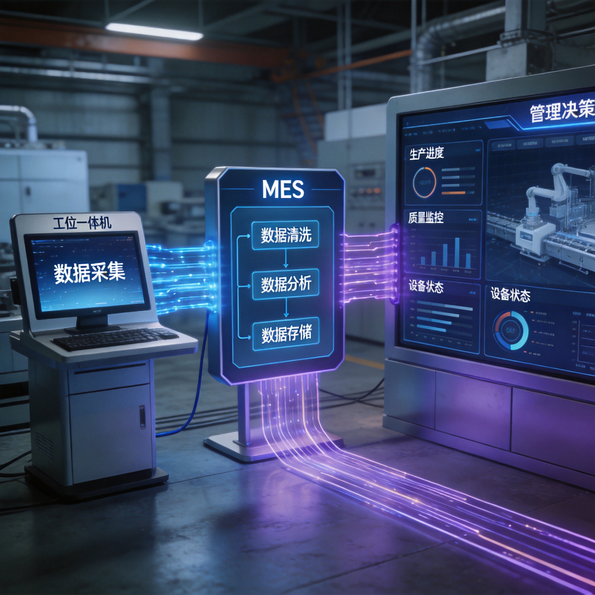 数字化报工数据闭环 MES工位一体机数字化报工数据闭环