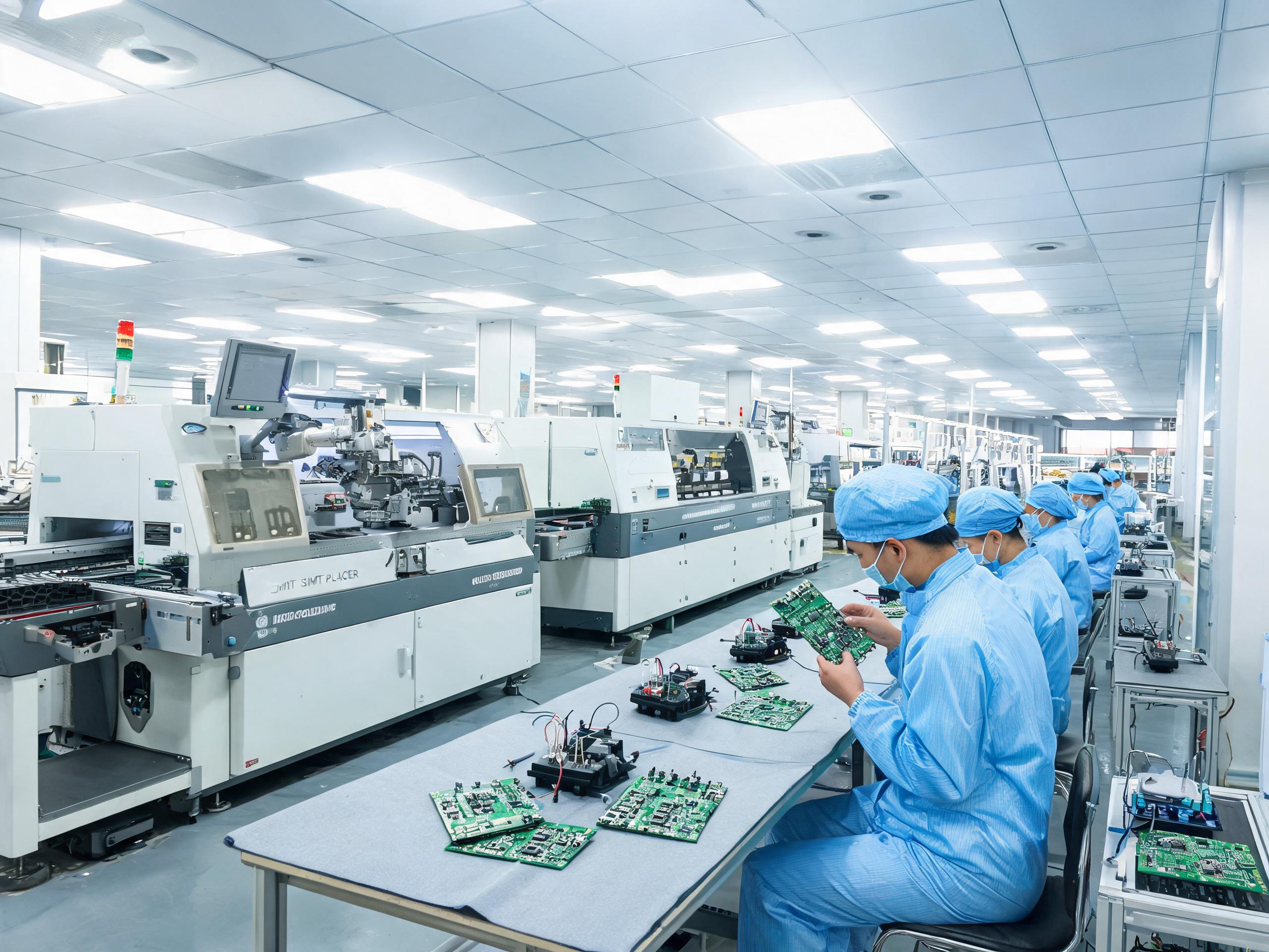工控一体机工厂内部SMT贴片产线与主板烧录测试工位排布 工控一体机工厂内部SMT贴片产线与主板烧录测试工位排布