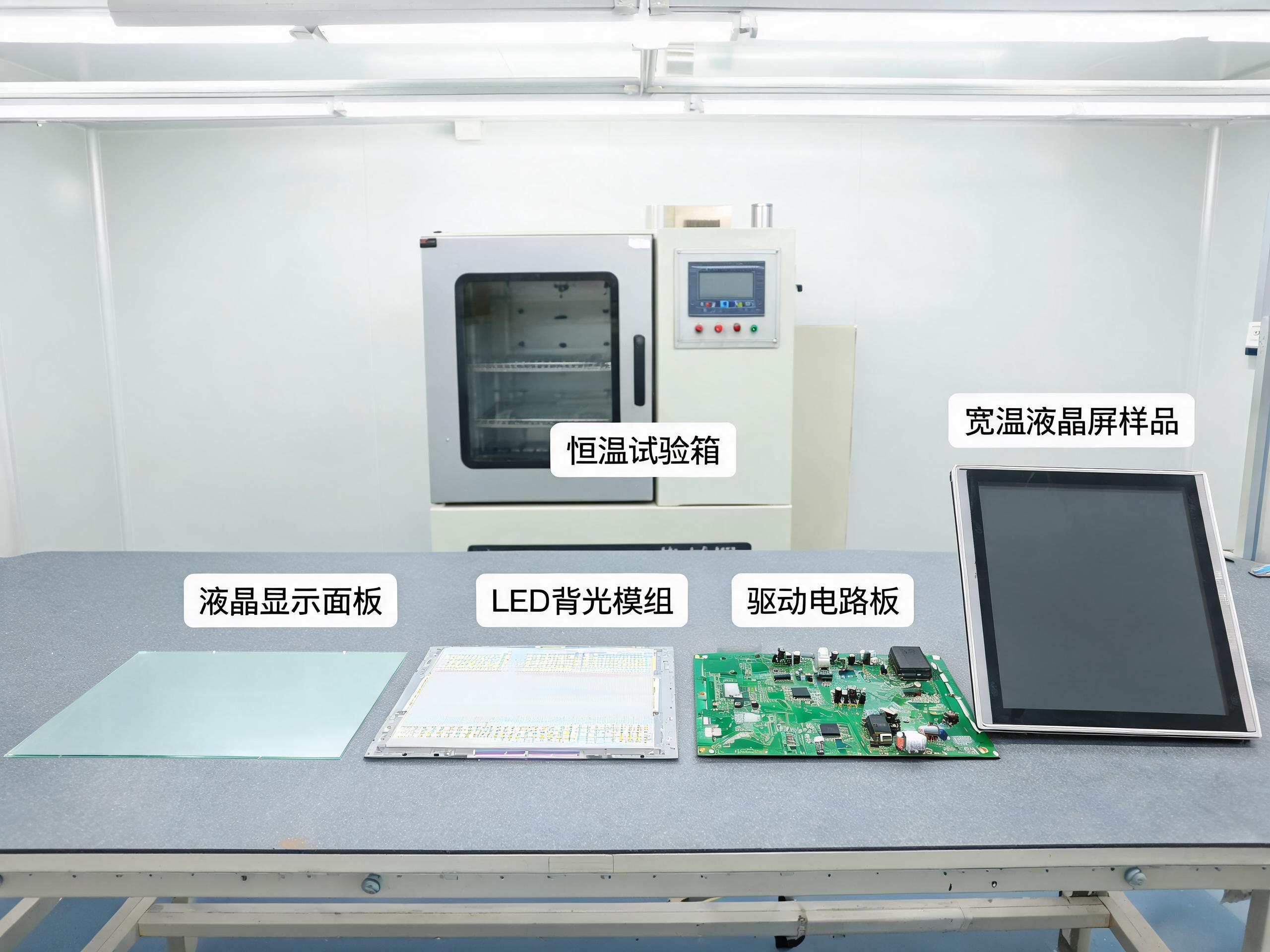 宽温工业显示屏的液晶面板背光模组与驱动电路结构