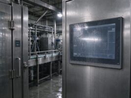 受夠了沖洗班后的屏幕起霧與觸控漂移，15.6工業顯示器讓食品工位終端穩住節拍