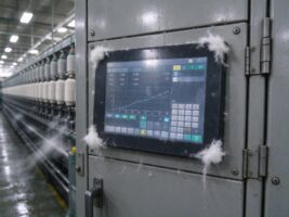 为什么纺纱车间的触控屏熬不过高湿季，15.6工业显示器的密封结构出卖了一切